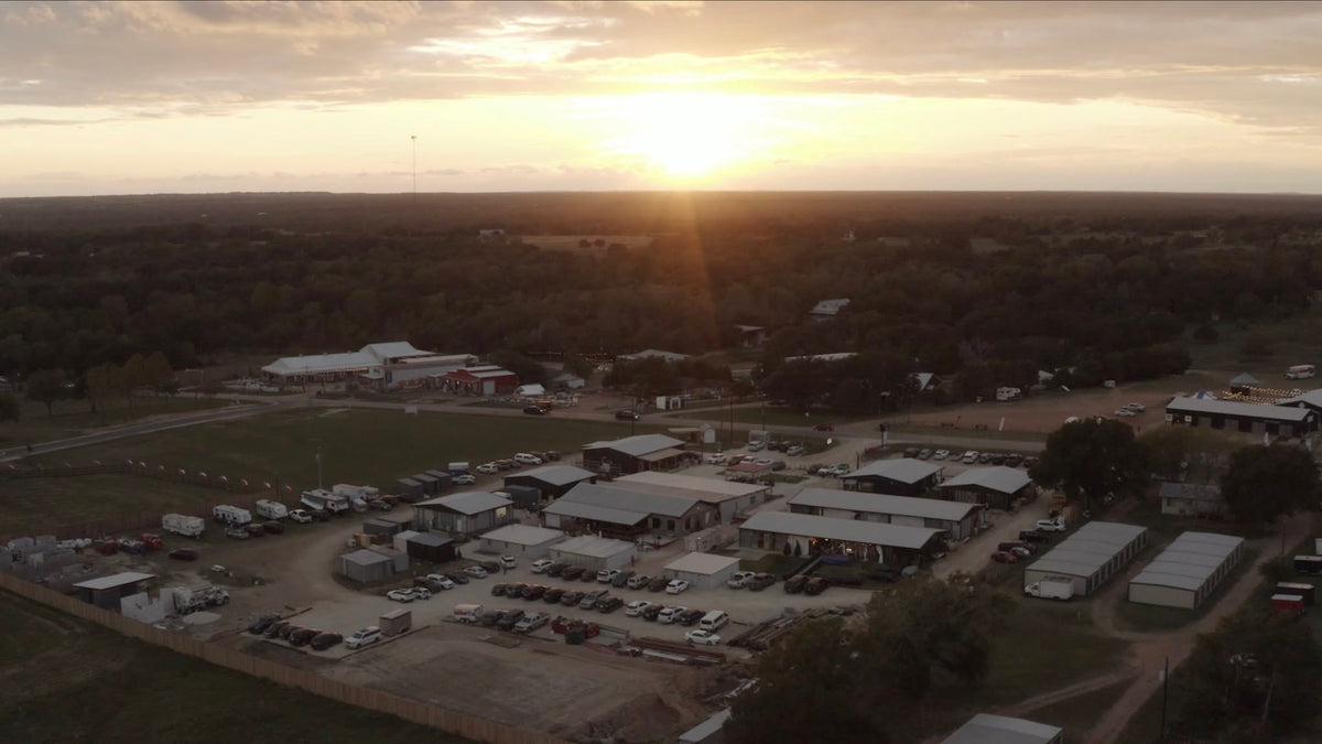 Birds eye view of The Halles at Round Top Texas