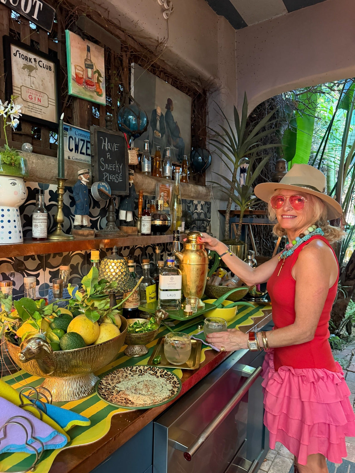 The Art of Hosting with Lulu Powers: The Round Top Finds Chartreuse Margarita